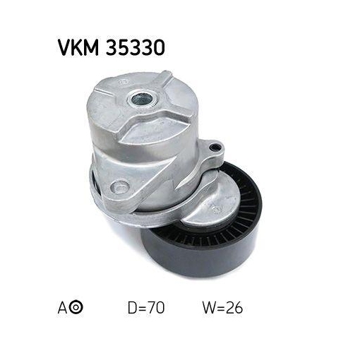 Riemenspanner, Keilrippenriemen SKF VKM 35330 f&uuml;r OPEL VAUXHALL CHEVROLET, mitte