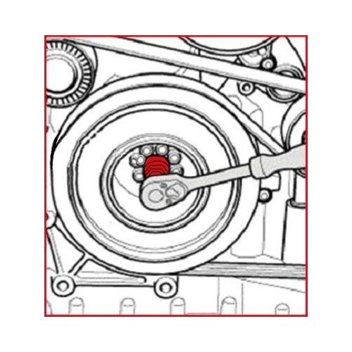 Durchdrehvorrichtung, Motor KS TOOLS 400.9043 f&uuml;r AUDI VW