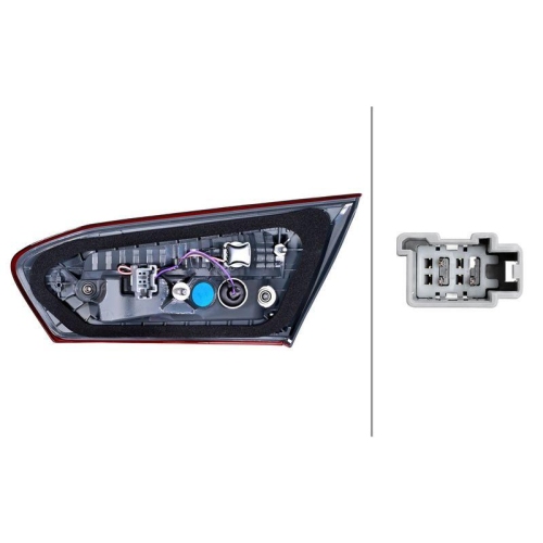 HELLA 2ZR 354 860-091 Heckleuchte f&uuml;r FORD, links