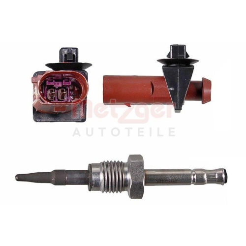 Sensor, Abgastemperatur METZGER 08941076 ORIGINAL ERSATZTEIL f&uuml;r MAN VW