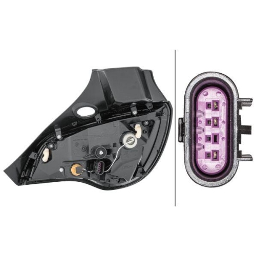 HELLA Heckleuchte 2SD 354 812-031 für OPEL VAUXHALL, links