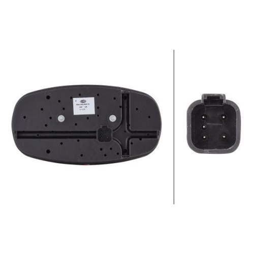 HELLA Heckleuchte 2VA 343 640-131 für KRAUSS-MAFFEI MANITOU SOMMER, links