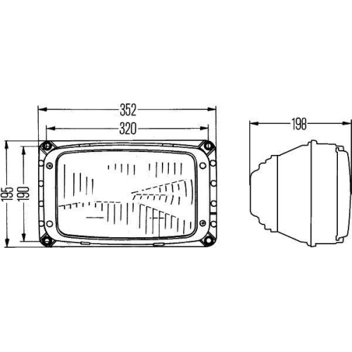 HELLA Hauptscheinwerfer 1AG 003 434-051 f&uuml;r IVECO CASE IH O +K HAMM, links
