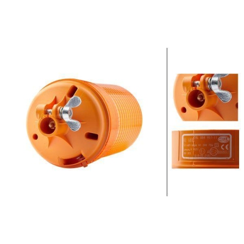 HELLA Rundumkennleuchte 2RL 004 957-111 KL 600 für AEBI DAF FIAT FORD FRUEHAUF