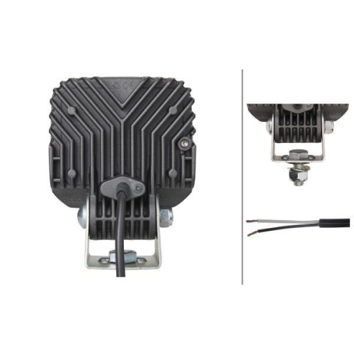 HELLA Arbeitsscheinwerfer 1GA 996 284-001 für IVECO FAUN LIEBHERR HIGER