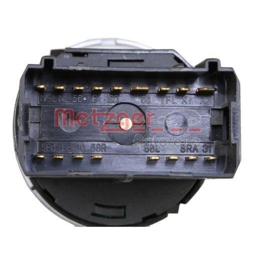 Schalter, Hauptlicht METZGER 0916730 f&uuml;r VW