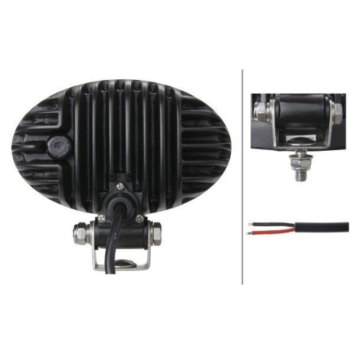 HELLA Arbeitsscheinwerfer 1GA 357 001-011 VALUEFIT für