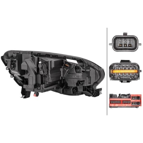 HELLA Hauptscheinwerfer 1EX 012 293-611 für RENAULT, links