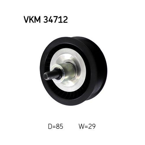 Umlenk-/F&uuml;hrungsrolle, Keilrippenriemen SKF VKM 34712 f&uuml;r FORD MAZDA, rechts