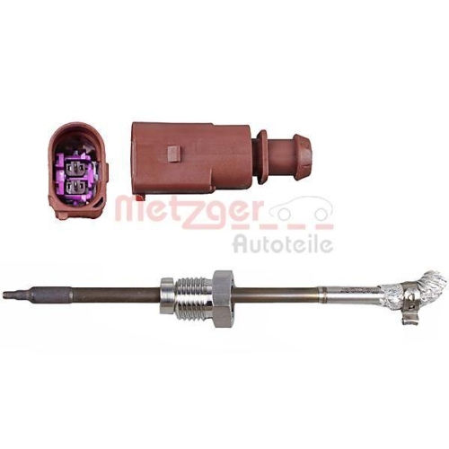 Sensor, Abgastemperatur METZGER 0894573 f&uuml;r AUDI, vor Ru&szlig;partikelfilter