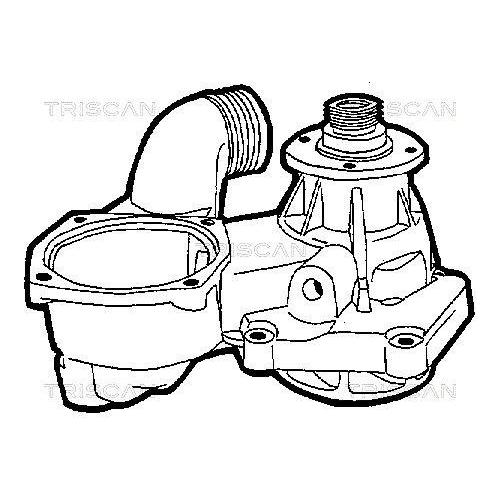 Wasserpumpe, Motork&uuml;hlung TRISCAN 8600 11005 f&uuml;r BMW