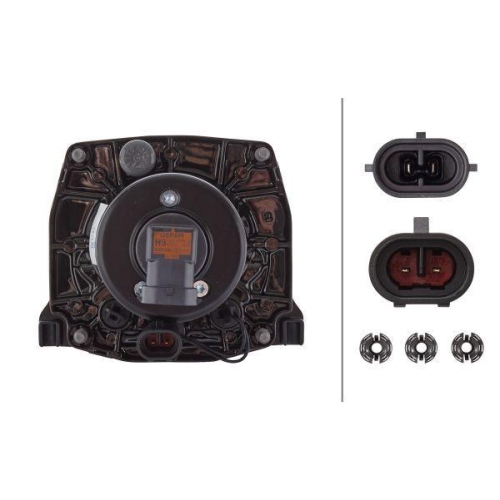 HELLA Hauptscheinwerfer 1AL 009 998-021 f&uuml;r FIAT FAUN CASE IH MASERATI FORD USA