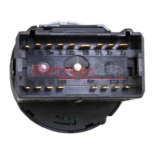 Schalter, Hauptlicht METZGER 0916735 f&uuml;r AUDI SEAT