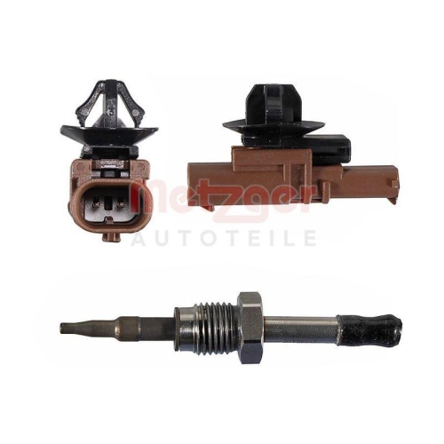 Sensor, Abgastemperatur METZGER 08941087 ORIGINAL ERSATZTEIL GREENPARTS f&uuml;r KIA