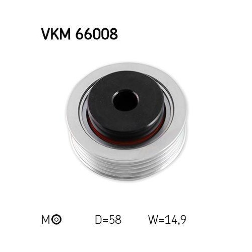 Riemenspanner, Keilrippenriemen SKF VKM 66008 f&uuml;r FIAT SUZUKI, links, mitte