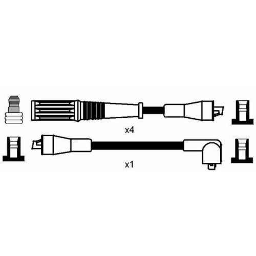 Zündleitungssatz NGK 8528 für ALFA ROMEO FIAT LANCIA FERRARI MASERATI ABARTH