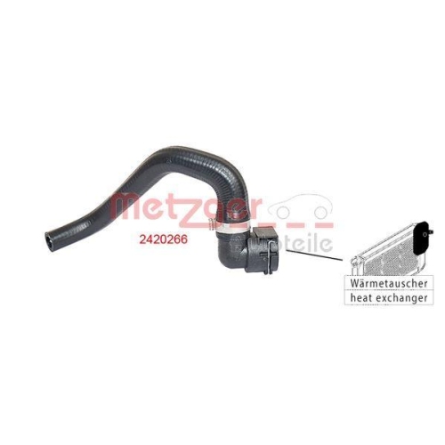 K&uuml;hlerschlauch METZGER 2420266 f&uuml;r FIAT