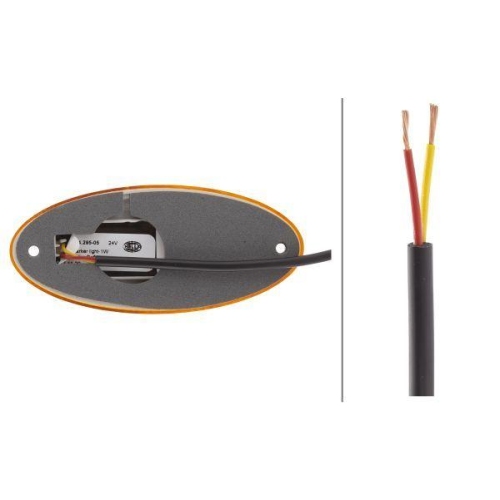 HELLA Seitenmarkierungsleuchte 2PS 964 295-051 f&uuml;r DAF K&Auml;SSBOHRER SCANIA DEMAG