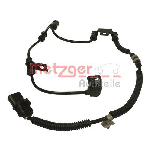 Sensor, Raddrehzahl METZGER 0900682 f&uuml;r HYUNDAI KIA, Vorderachse