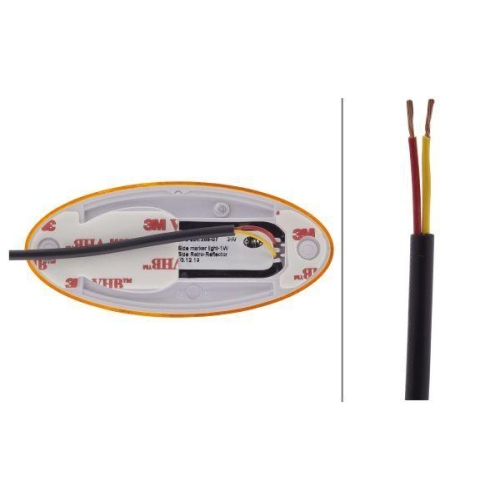 HELLA Seitenmarkierungsleuchte 2PS 964 295-071 f&uuml;r DAF, links, rechts