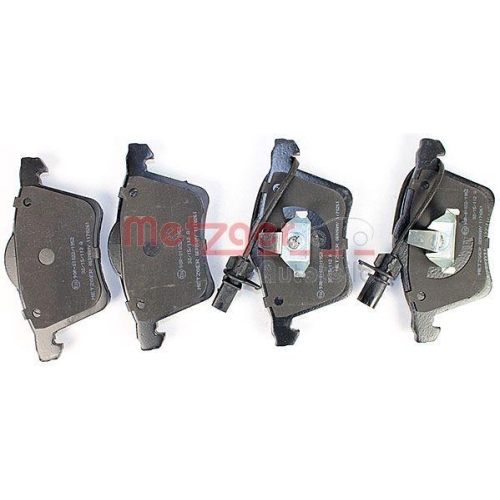 Bremsbelagsatz, Scheibenbremse METZGER 1170261 f&uuml;r VAG, Vorderachse