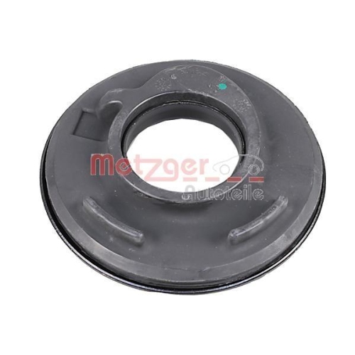 Federteller METZGER 6490320 für AUDI SKODA VW, Vorderachse links, unten