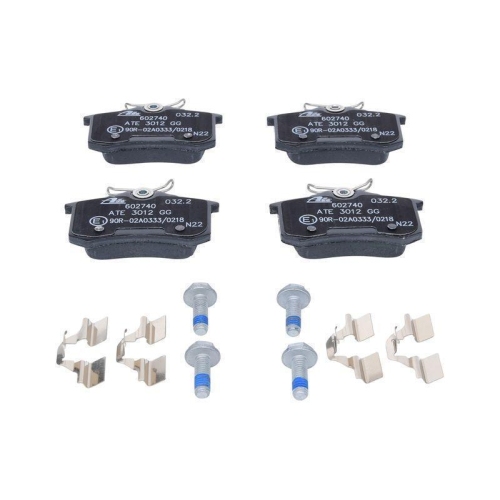 Bremsbelagsatz, Scheibenbremse ATE 13.0460-2740.2 f&uuml;r CITRO&Euml;N PEUGEOT RENAULT