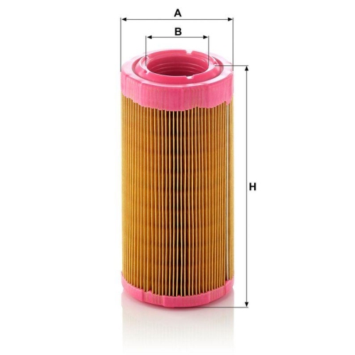 Luftfilter MANN-FILTER C 946/2 f&uuml;r MITSUBISHI VOLVO FREIGHTLINER PIAGGIO HYUNDAI