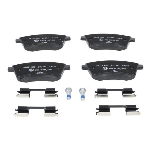 Bremsbelagsatz, Scheibenbremse ATE 13.0460-2741.2 f&uuml;r RENAULT, Vorderachse