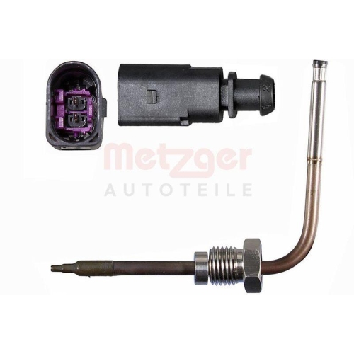 Sensor, Abgastemperatur METZGER 08941096 f&uuml;r AUDI, vorne