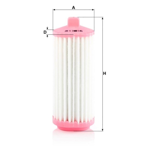 Luftfilter MANN-FILTER C 11 007 f&uuml;r HYUNDAI