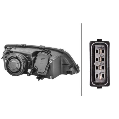 HELLA Hauptscheinwerfer 1AH 007 600-151 für VOLVO, links