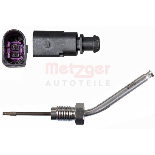 Sensor, Abgastemperatur METZGER 08941097 f&uuml;r VW, vorne