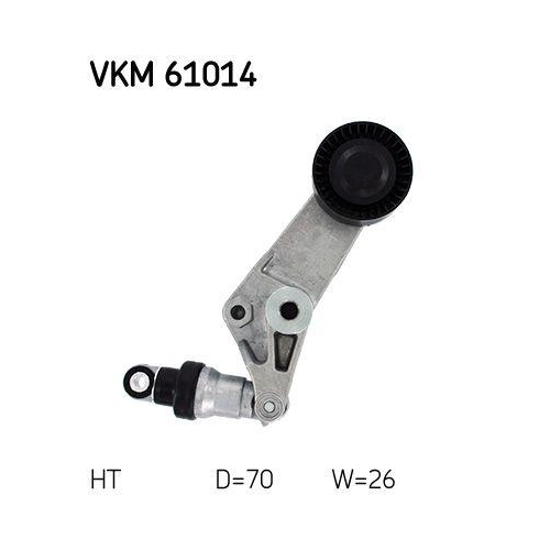 Riemenspanner, Keilrippenriemen SKF VKM 61014 f&uuml;r HONDA NISSAN TOYOTA