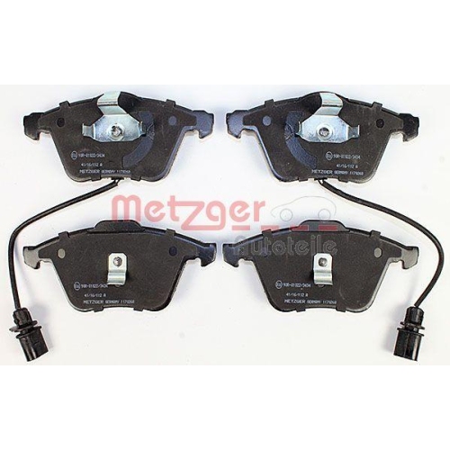 Bremsbelagsatz, Scheibenbremse METZGER 1170268 f&uuml;r VAG, Vorderachse
