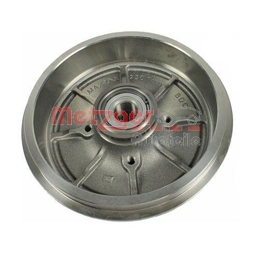 Bremstrommel METZGER BT 2000 f&uuml;r PEUGEOT, Hinterachse