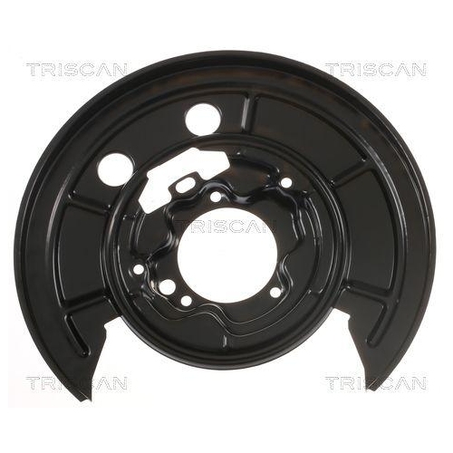 Spritzblech, Bremsscheibe TRISCAN 8125 15201 f&uuml;r FIAT PEUGEOT, Hinterachse links