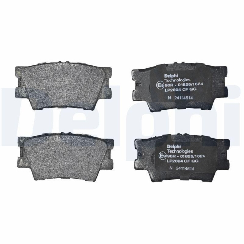 DELPHI LP2004 Bremsbelagsatz, Scheibenbremse f&uuml;r TOYOTA LEXUS TOYOTA (GAC)
