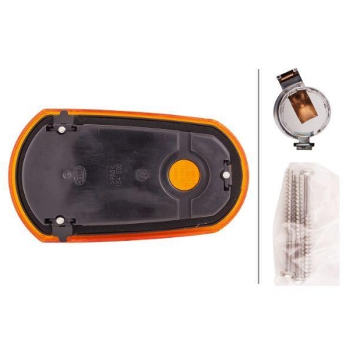 HELLA Zusatzblinkleuchte 2BM 008 355-001 für AEBI AUWÄRTER DAF IKARUS IVECO MAN