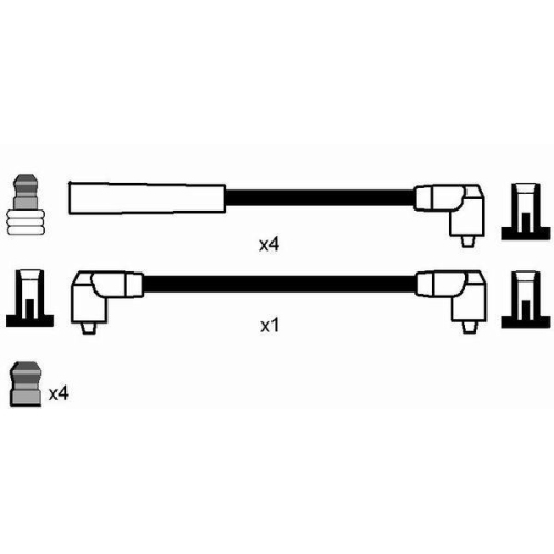 Zündleitungssatz NGK 5404 für AUDI SEAT SKODA VW LAMBORGHINI BENTLEY