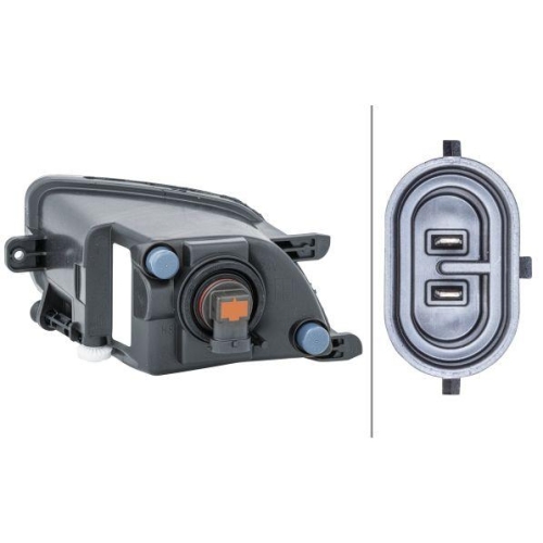 HELLA Nebelscheinwerfer 1NA 011 048-021 für VW, rechts