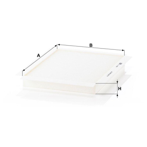 Filter, Innenraumluft MANN-FILTER CU 2622 f&uuml;r OPEL GENERAL MOTORS