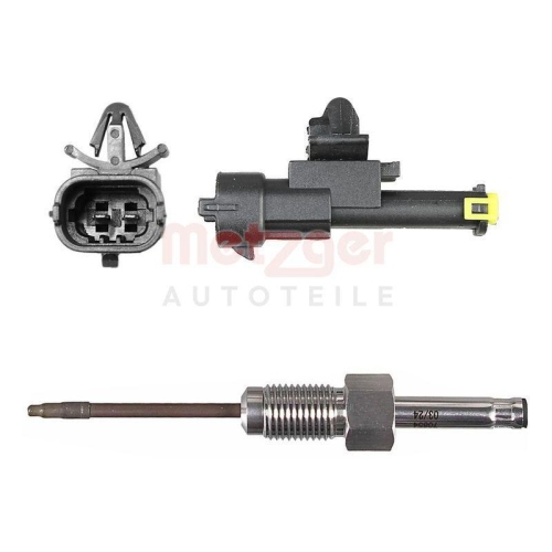 Sensor, Abgastemperatur METZGER 08941106 f&uuml;r HYUNDAI, nach Ru&szlig;partikelfilter