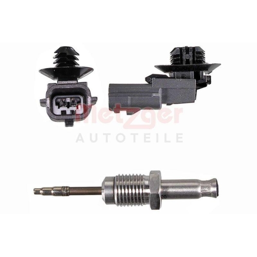 Sensor, Abgastemperatur METZGER 08941107 GREENPARTS f&uuml;r NISSAN RENAULT
