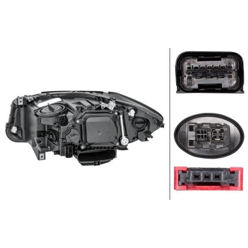 HELLA Hauptscheinwerfer 1ZT 011 087-921 f&uuml;r BMW BMW (BRILLIANCE), rechts