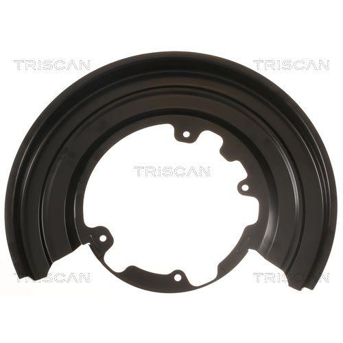 Spritzblech, Bremsscheibe TRISCAN 8125 15206 f&uuml;r FIAT, Hinterachse rechts