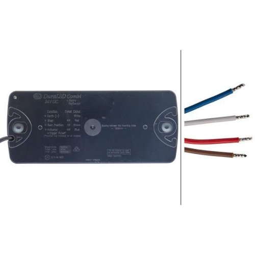 HELLA Heckleuchte 2VA 980 710-301 für, links, rechts