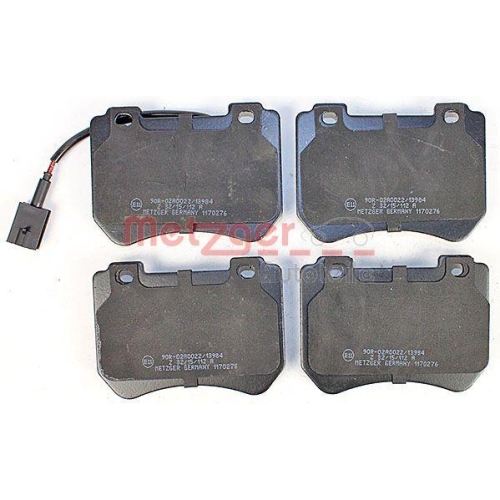 Bremsbelagsatz, Scheibenbremse METZGER 1170276 f&uuml;r ALFA ROMEO, Vorderachse