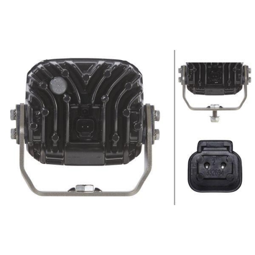 HELLA Arbeitsscheinwerfer 1GA 995 606-081 f&uuml;r SCANIA KRAUSS-MAFFEI VERSATILE