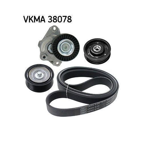 Keilrippenriemensatz SKF VKMA 38078 f&uuml;r AUDI CHRYSLER MERCEDES-BENZ SEAT SKODA